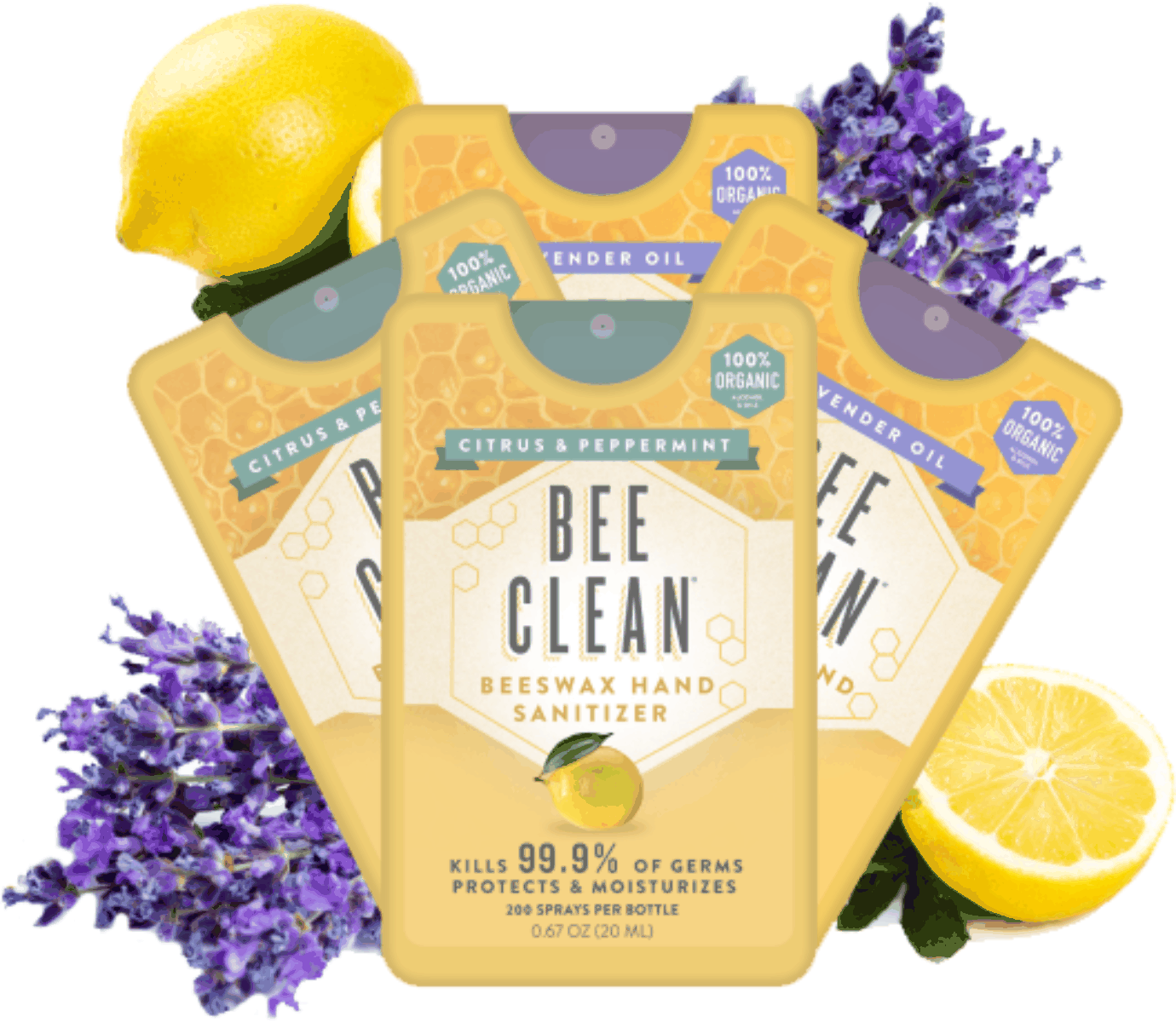 Bee Clean Organic Beeswax Hand Sanitizer - 12 packBee Clean Beeswax Hand Sanitizers help you stay healthy and humming by killing germs with kinder, 100% organic and natural ingredients. Our spray-on mist is mess fre