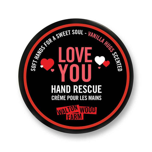 Hand Rescue Love You 4 ozThe perfect useful gift for your Valentine in a soothing vanilla kisses scent. Thick and Rich Shea Butter formula terrific for over-sanitized, cracked, and problem s