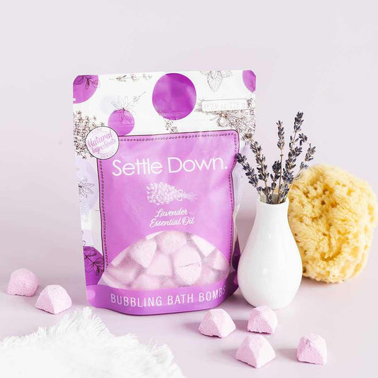 Bubble Bath Bombs | Settle DownOur bubbling bath bombs are more than just a bath product, they’re an experience that transforms the bath into a serene oasis of relaxation and self-care. Treat yourBubble Bath BombsSeriously SheaScrub Angel & Accessories 