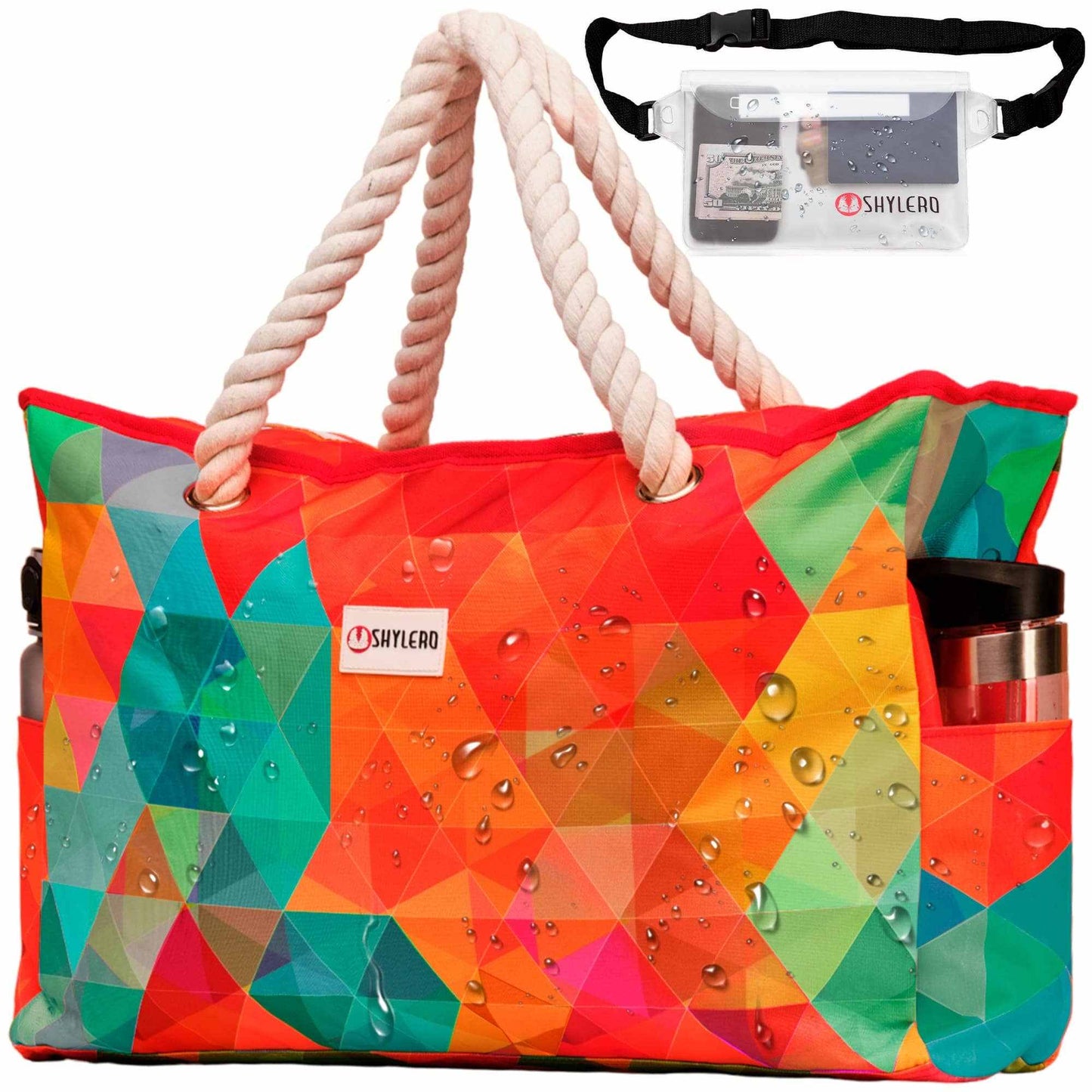 Beach Bag and Pool Bag | Waterproof | Colorful Starfish