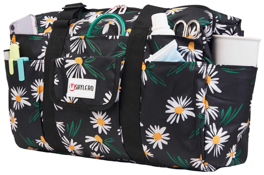 Nurse Bag and Utility Tote | Waterproof | Field Chamomile
Grab Your Large SHYLERO Utility Bag and Enjoy: 


 * 14 OUTSIDE POCKETS 
 * 7 INSIDE POCKETS 
 * DEDICATED LAPTOP COMPARTMENT (UP TO 17") 
 * LARGE &amp; ROOMY - sitoteNurse BagSHYLEROScrub Angel & Accessories 